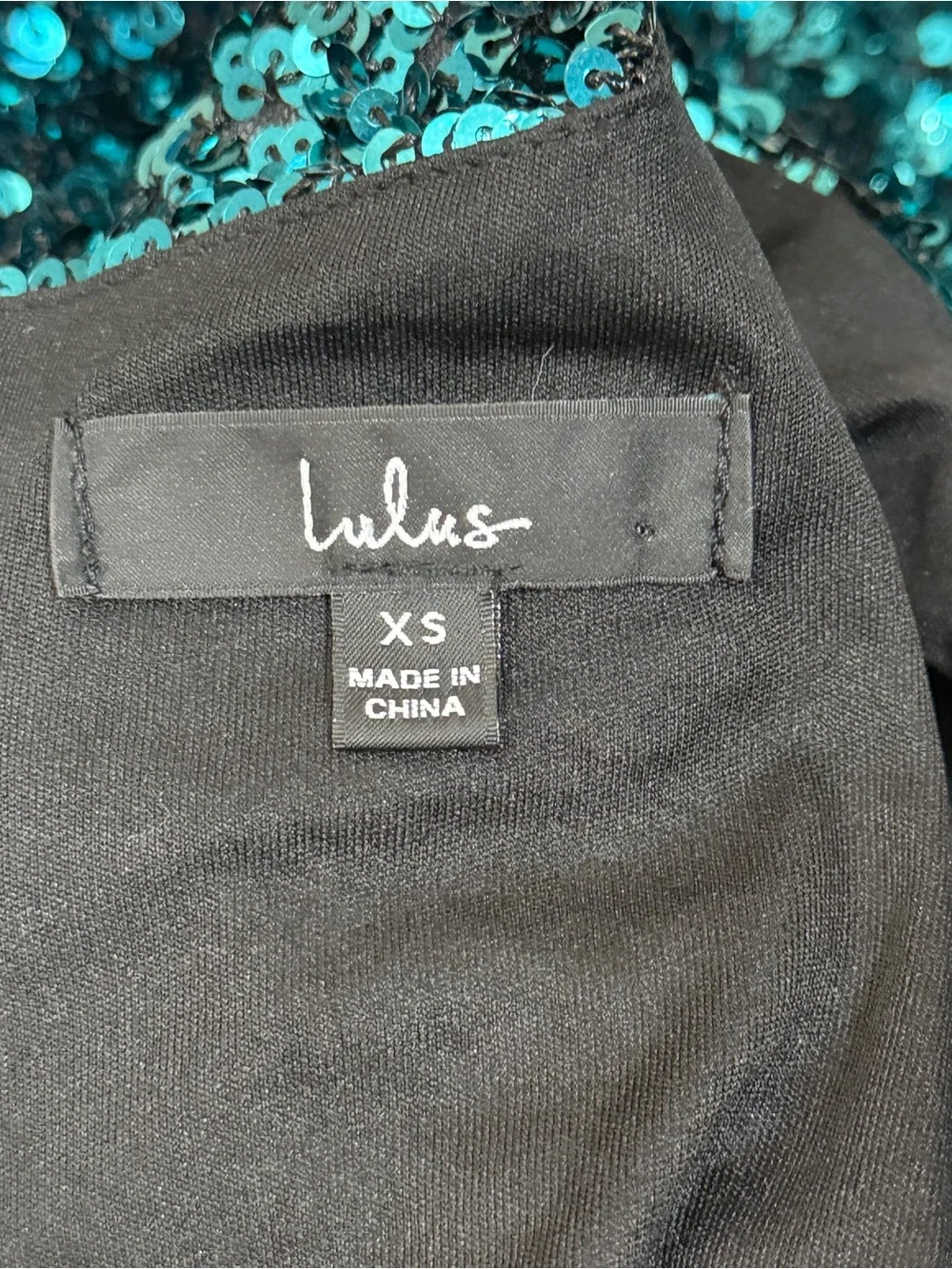 Lulus Brand New You Teal Blue Sequin Bodycon Mini Dress Sz XS Party Evening - Picture 4 of 14